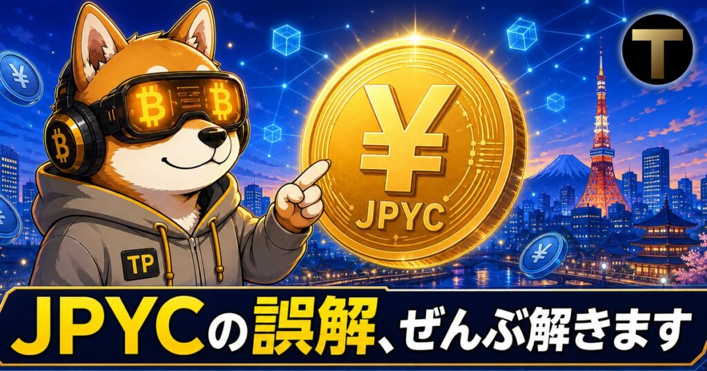 クリプトネオがJPYCの誤解を解説する日本のステーブルコインのアイキャッチ