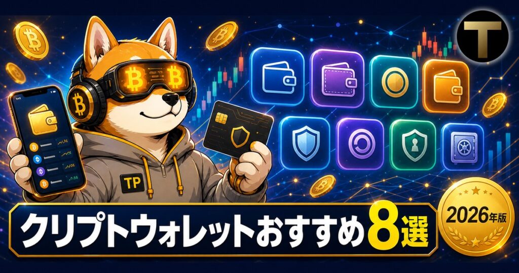 2026年版クリプトウォレットおすすめ8選の比較アイキャッチ