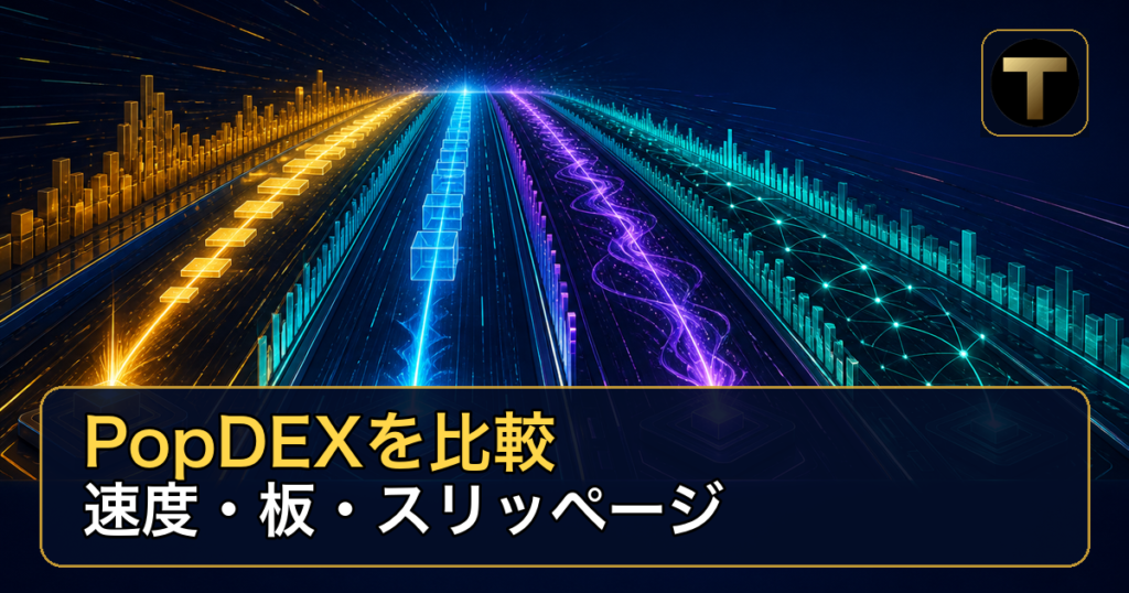 PopDEX・Hyperliquid・edgeXの処理速度とスリッページ比較